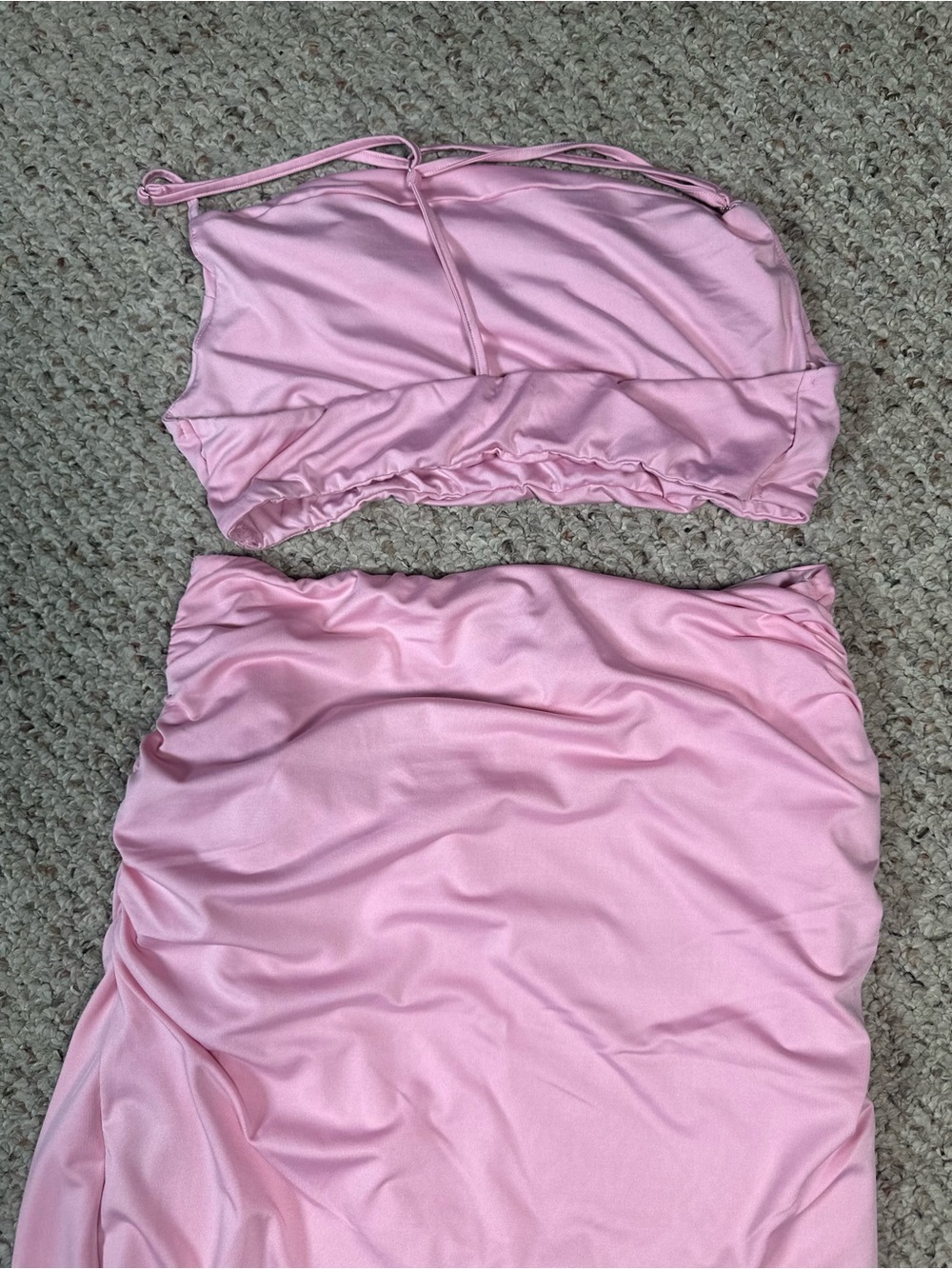 Summer Vacation 2 Piece Skirt Set Pink Size Large - Picture 3 of 6